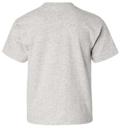 Am image of a Custom Gildan Heavy Cotton Youth T Shirt in Ash!