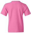 Am image of a Custom Gildan Heavy Cotton Youth T Shirt in Azalea!