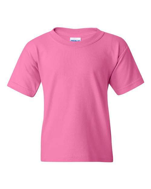 Gildan Heavy Cotton Youth T Shirt in Azalea