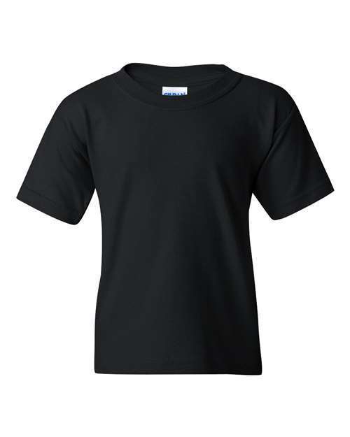 Gildan Heavy Cotton Youth T Shirt in Black