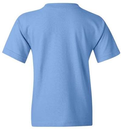 Am image of a Custom Gildan Heavy Cotton Youth T Shirt in Carolina Blue!