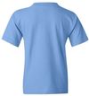 Am image of a Custom Gildan Heavy Cotton Youth T Shirt in Carolina Blue!
