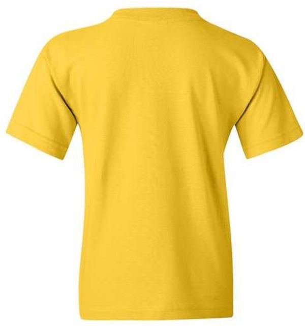 Am image of a Custom Gildan Heavy Cotton Youth T Shirt in Daisy!