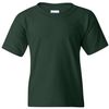 Am image of a Custom Gildan Heavy Cotton Youth T Shirt in Forest Green!