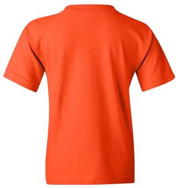 Am image of a Custom Gildan Heavy Cotton Youth T Shirt in Orange!