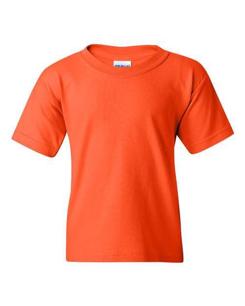 Gildan Heavy Cotton Youth T Shirt in Orange