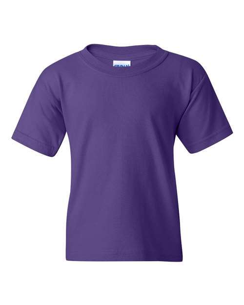 Gildan Heavy Cotton Youth T Shirt in Purple