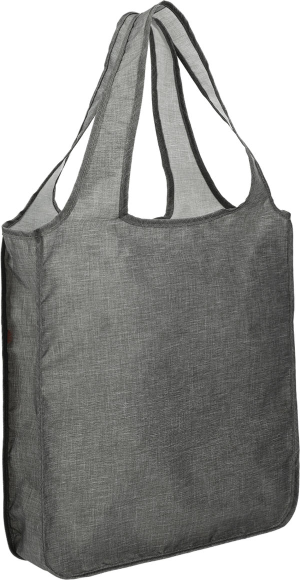 Am image of a Custom Ash Recycled PET Large Shopper Tote in Graphite!