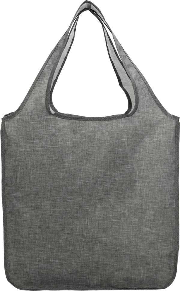 Am image of a Custom Ash Recycled PET Large Shopper Tote in Graphite!