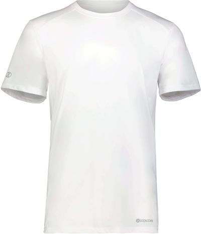 Am image of a Custom Holloway Coolcore Essential Tee in White!