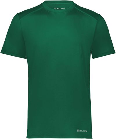 Am image of a Custom Holloway Coolcore Essential Tee in Dark Green!