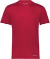 Am image of a Custom Holloway Youth Coolcore Essential Tee in Scarlet!