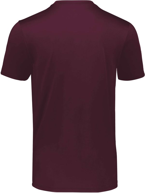 Am image of a Custom Holloway Coolcore Essential Tee in Maroon!