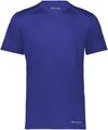 Am image of a Custom Holloway Youth Coolcore Essential Tee in Purple!