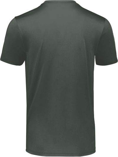 Am image of a Custom Holloway Youth Coolcore Essential Tee in Iron!
