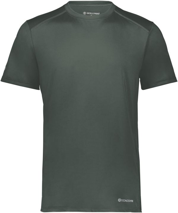 Am image of a Custom Holloway Coolcore Essential Tee in Iron!