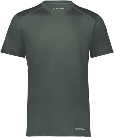 Am image of a Custom Holloway Youth Coolcore Essential Tee in Iron!