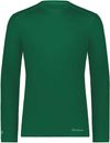Am image of a Custom Holloway Coolcore Essential Long Sleeve Tee in Dark Green!