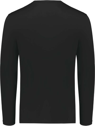Am image of a Custom Holloway Youth Coolcore Essential Long Sleeve Tee in Black!