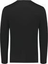 Am image of a Custom Holloway Youth Coolcore Essential Long Sleeve Tee in Black!