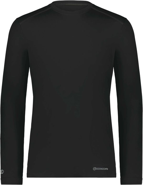 Am image of a Custom Holloway Coolcore Essential Long Sleeve Tee in Black!