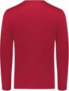 Am image of a Custom Holloway Youth Coolcore Essential Long Sleeve Tee in Scarlet!