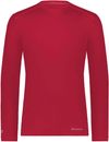 Am image of a Custom Holloway Youth Coolcore Essential Long Sleeve Tee in Scarlet!