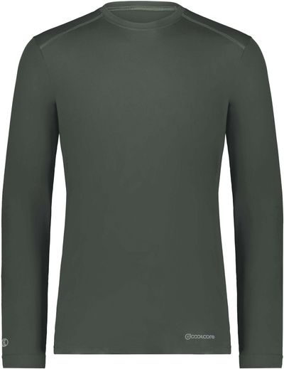 Am image of a Custom Holloway Coolcore Essential Long Sleeve Tee in Iron!