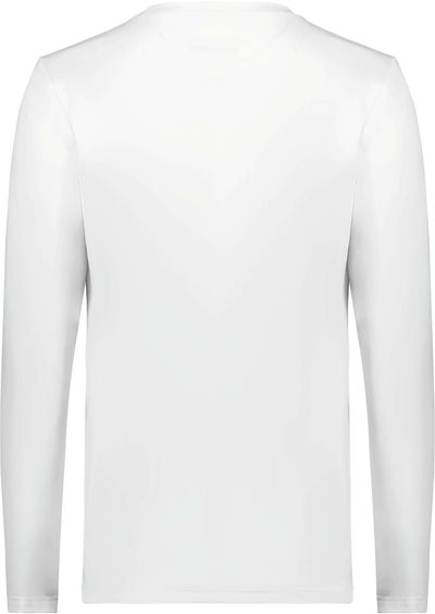 Am image of a Custom Holloway Ladies Coolcore Essential Long Sleeve Tee in White!