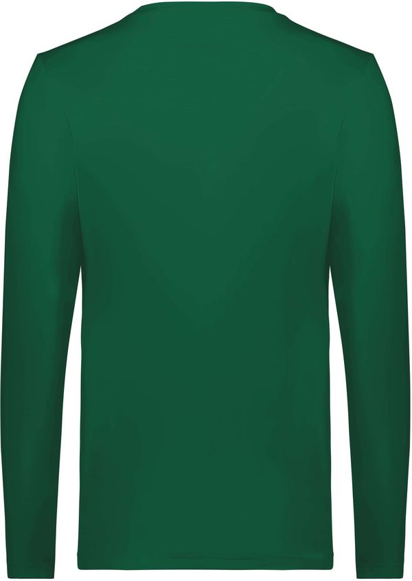 Am image of a Custom Holloway Ladies Coolcore Essential Long Sleeve Tee in Dark Green!