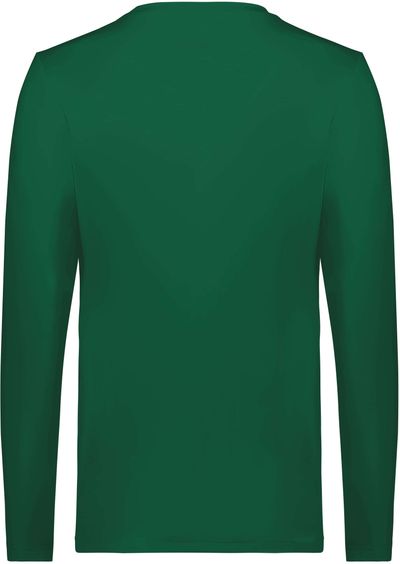 Am image of a Custom Holloway Ladies Coolcore Essential Long Sleeve Tee in Dark Green!