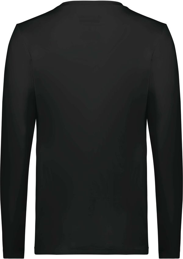 Am image of a Custom Holloway Ladies Coolcore Essential Long Sleeve Tee in Black!
