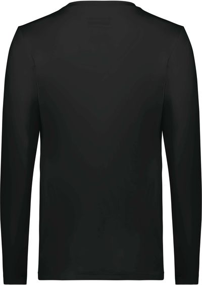 Am image of a Custom Holloway Ladies Coolcore Essential Long Sleeve Tee in Black!