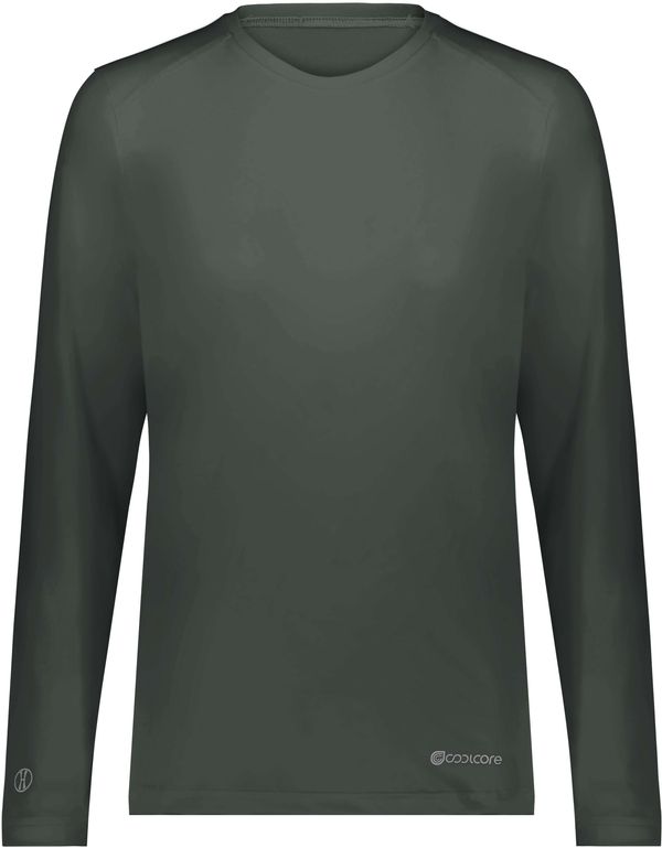 Am image of a Custom Holloway Ladies Coolcore Essential Long Sleeve Tee in Iron!