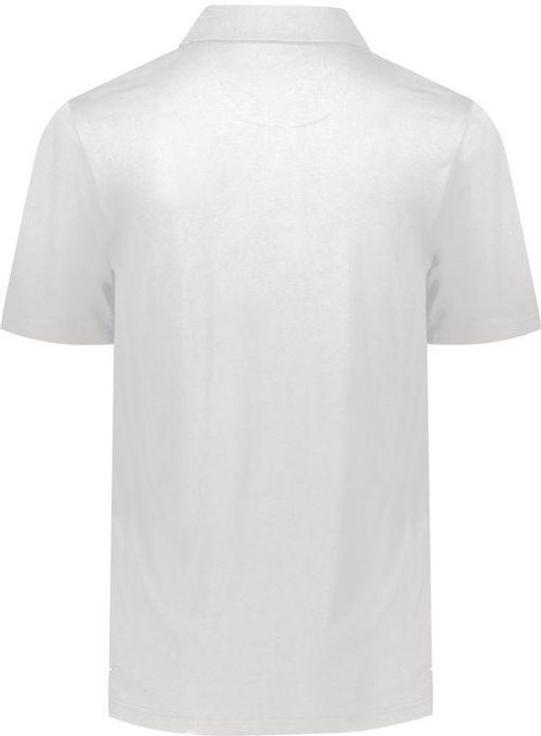Am image of a Custom Holloway Repreve Eco Polo in White!