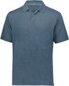 Am image of a Custom Holloway Repreve Eco Polo in Storm Heather!
