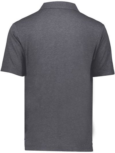 Am image of a Custom Holloway Repreve Eco Polo in Carbon Heather!