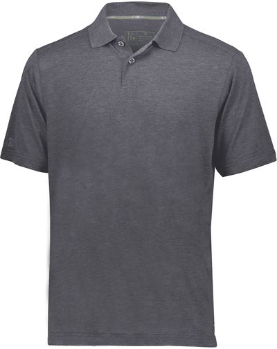 Am image of a Custom Holloway Repreve Eco Polo in Carbon Heather!