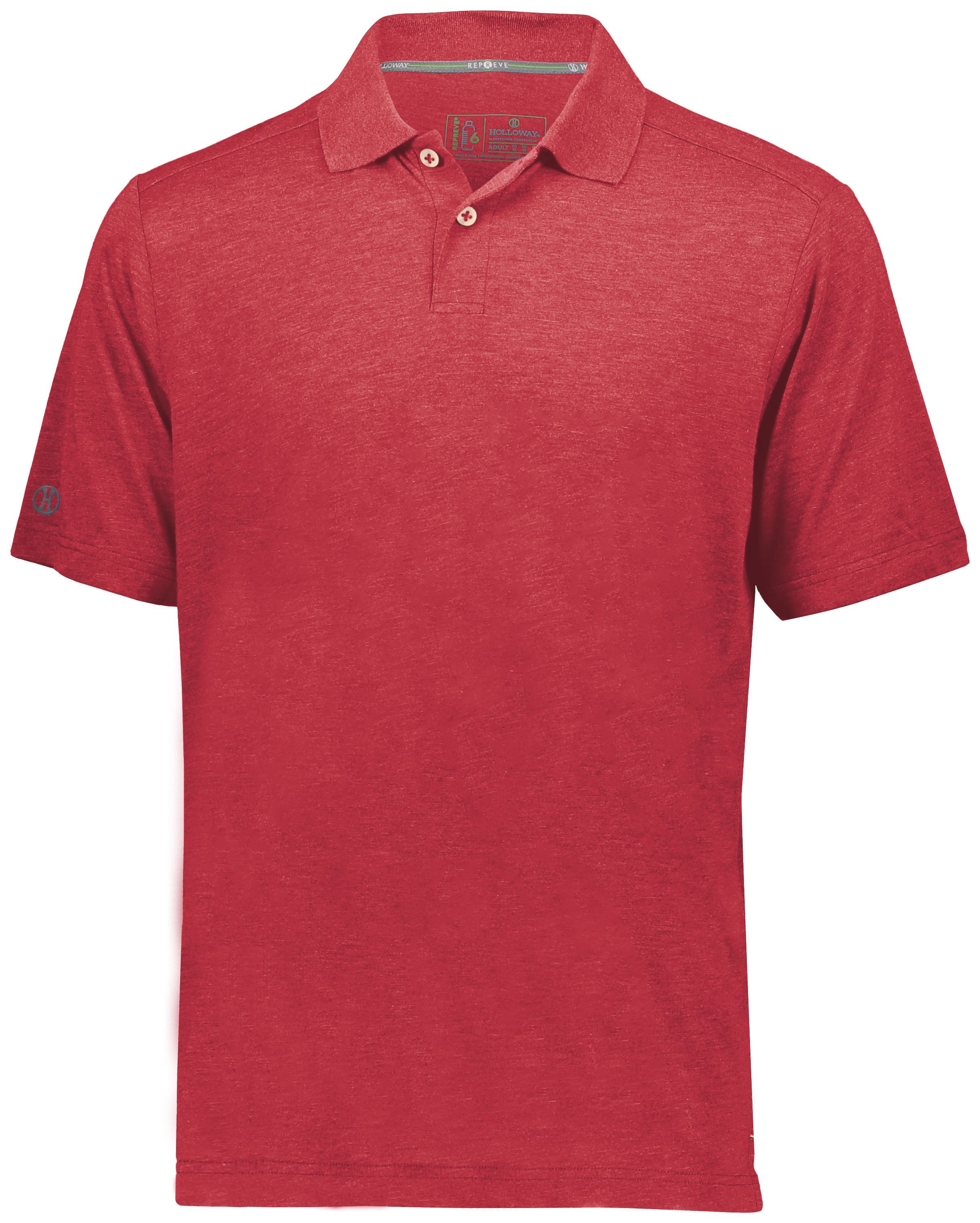 Holloway Repreve Eco Polo in Scarlet Heather