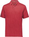 Am image of a Custom Holloway Repreve Eco Polo in Scarlet Heather!