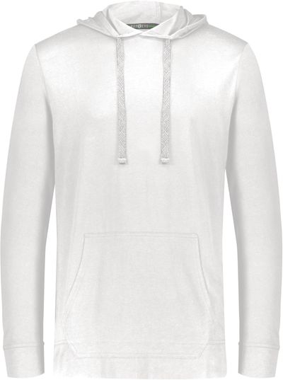Am image of a Custom Holloway Repreve Eco Hoodie in White!