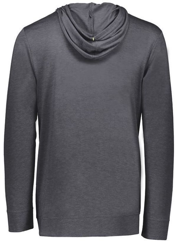 Am image of a Custom Holloway Repreve Eco Hoodie in Carbon Heather!