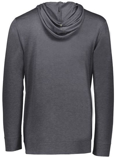Am image of a Custom Holloway Repreve Eco Hoodie in Carbon Heather!