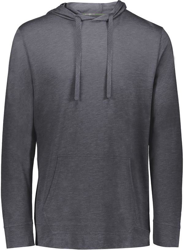 Am image of a Custom Holloway Repreve Eco Hoodie in Carbon Heather!