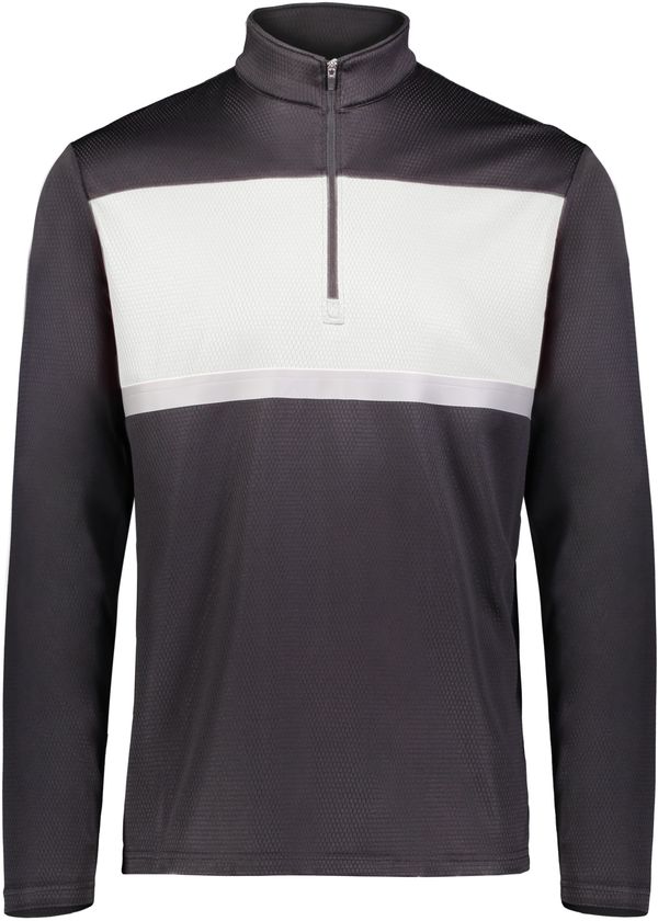Am image of a Custom Holloway Prism Bold Quarter Zip Pullover in Black/White!