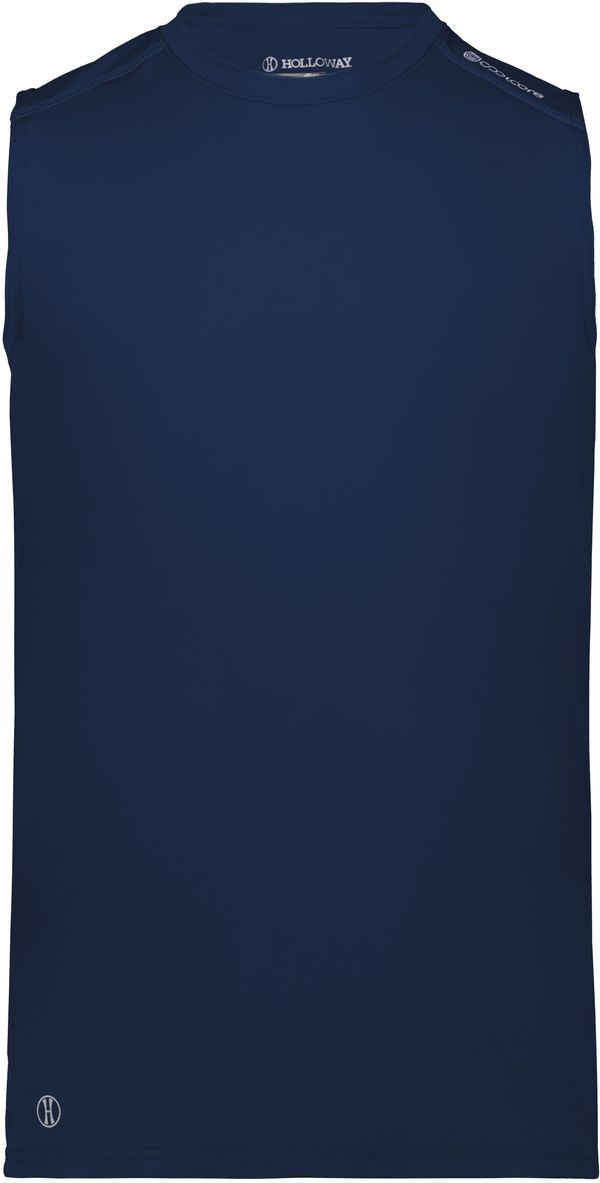 Am image of a Custom Holloway Coolcore Tank in Navy!