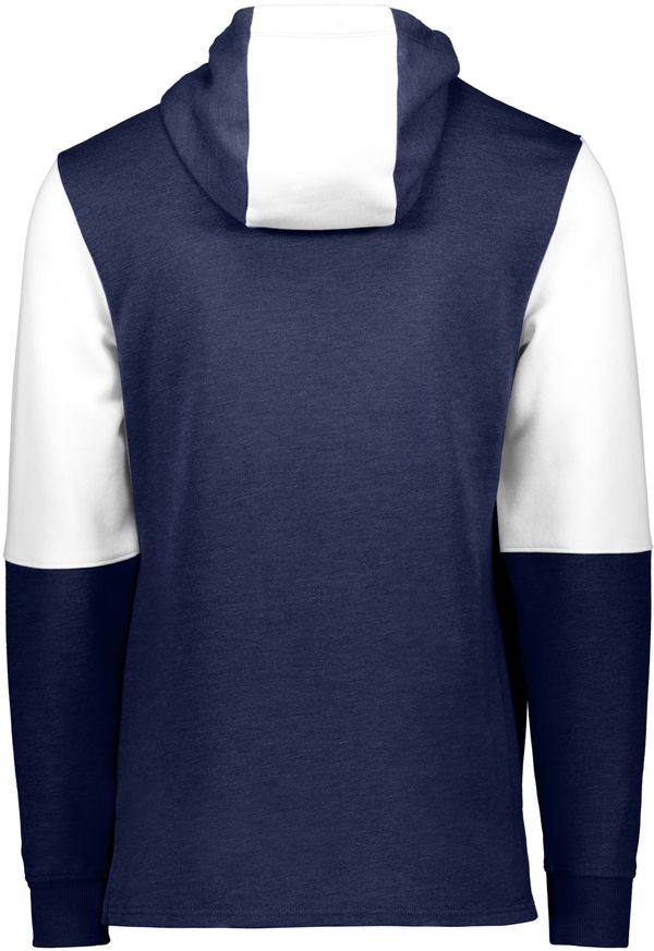 Am image of a Custom Holloway Youth All American Team Hoodie in Navy Heather/White!