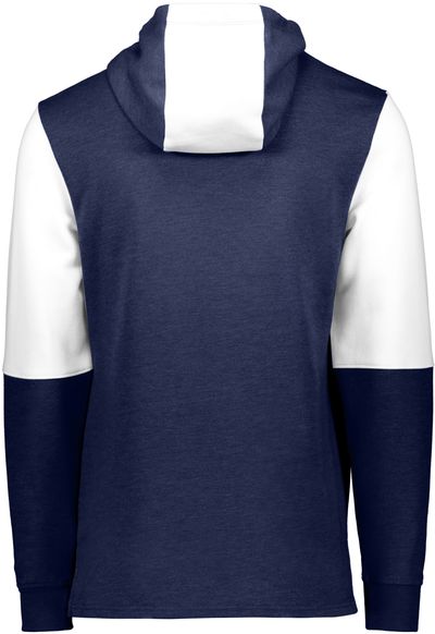 Am image of a Custom Holloway Youth All American Team Hoodie in Navy Heather/White!