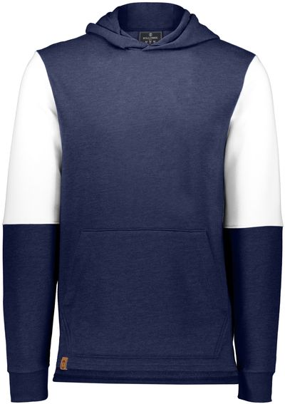 Am image of a Custom Holloway Youth All American Team Hoodie in Navy Heather/White!