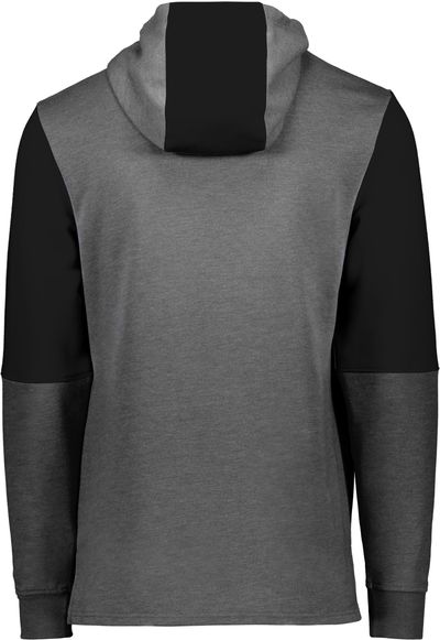 Am image of a Custom Holloway Youth All American Team Hoodie in Carbon Heather/Black!